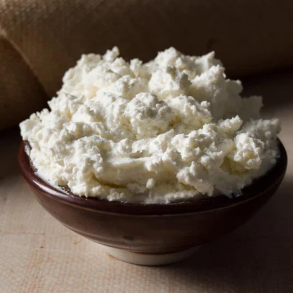 Mashed Potatoes in a brown bowl
