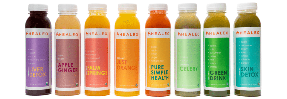 Healeo fruit drinks varieties