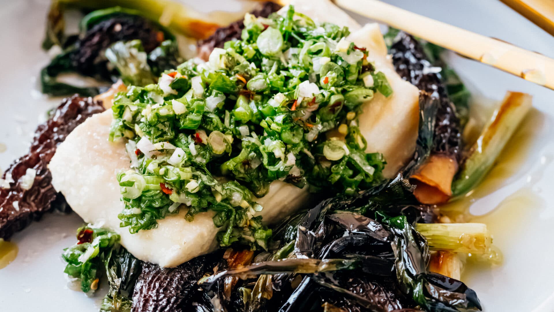 Olive Oil Poached Halibut