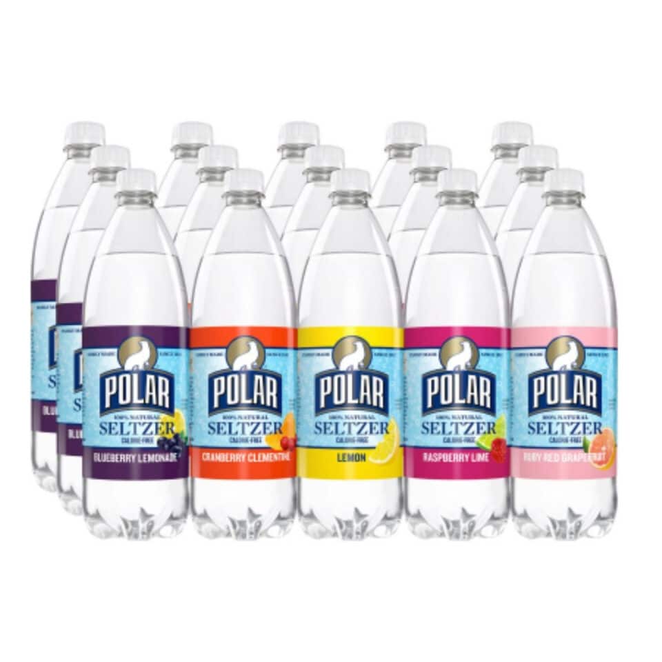 Polar Seltzer bottles in different flavors