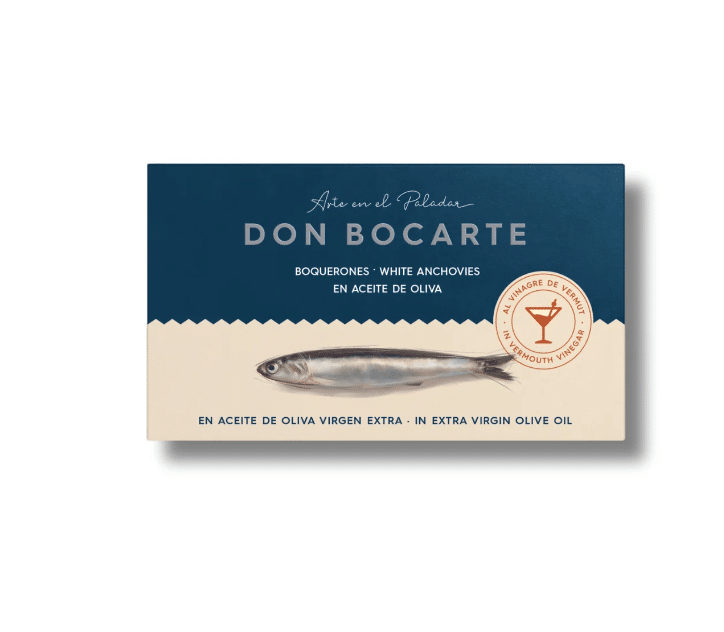 Boquerones in vermouth vinegar by Don Bocarte Gourmet-Foods