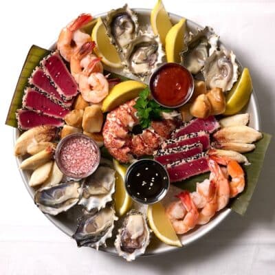 Valentine's Day Seafood Platter Catering Detail