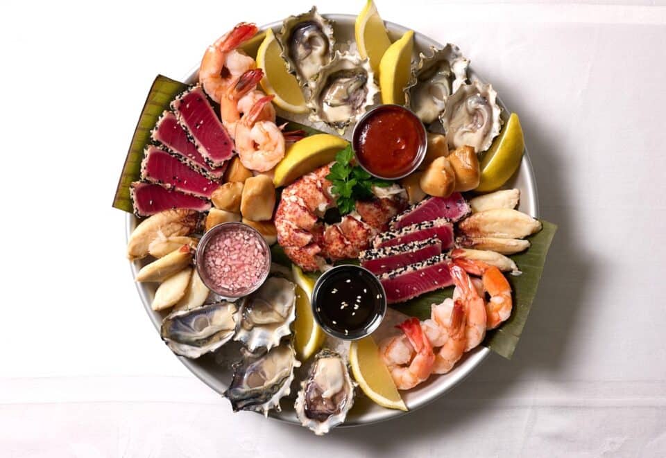Valentine's Day Seafood Platter Catering Detail