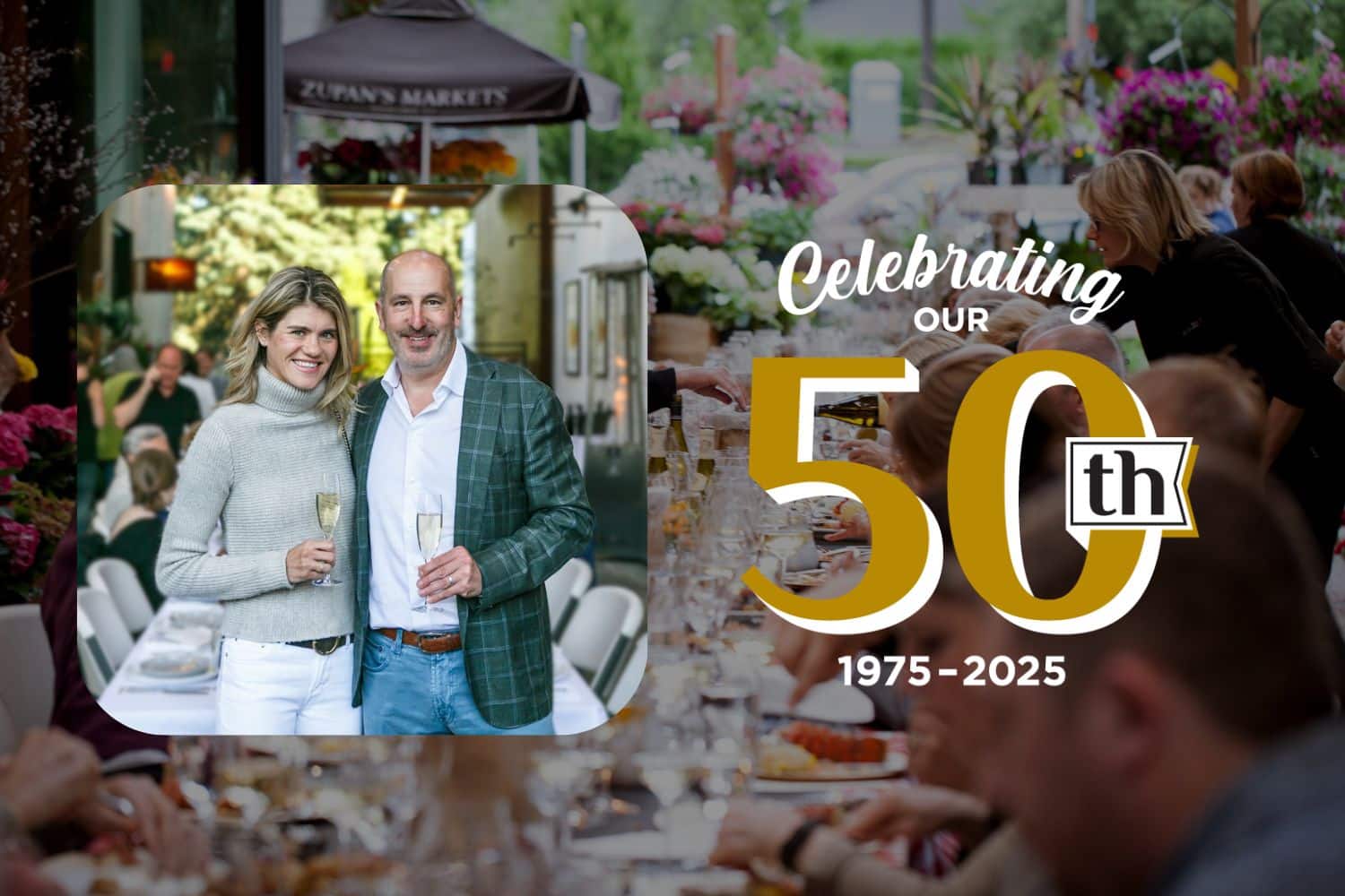Zupan's 50th birthday celebration announcement