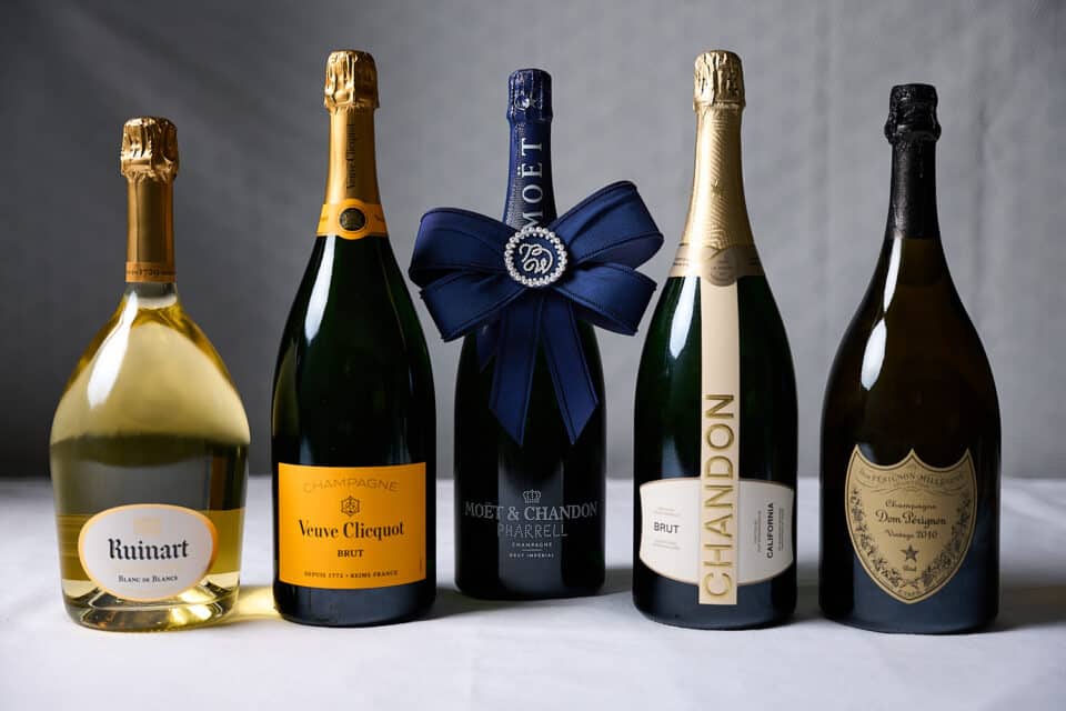 Bottle image of Chandon, Moet & Chandon, Veuve Clicquot, Ruinart, Dom Perignon