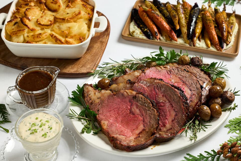 Prime Rib Dinner for 4