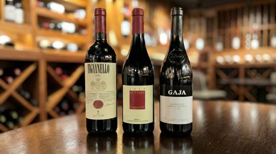 3 bottles in the wine cellar at Zupan's Markets Lake Oswego