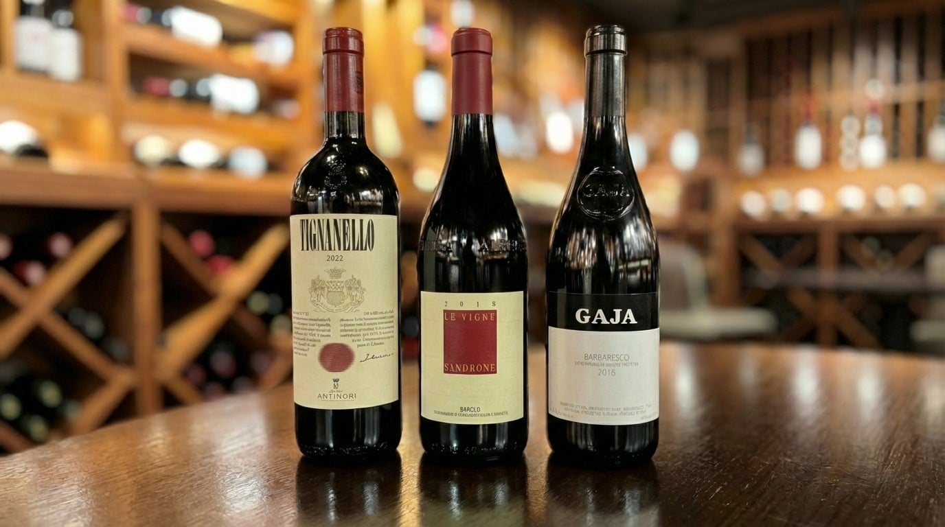 3 bottles in the wine cellar at Zupan's Markets Lake Oswego