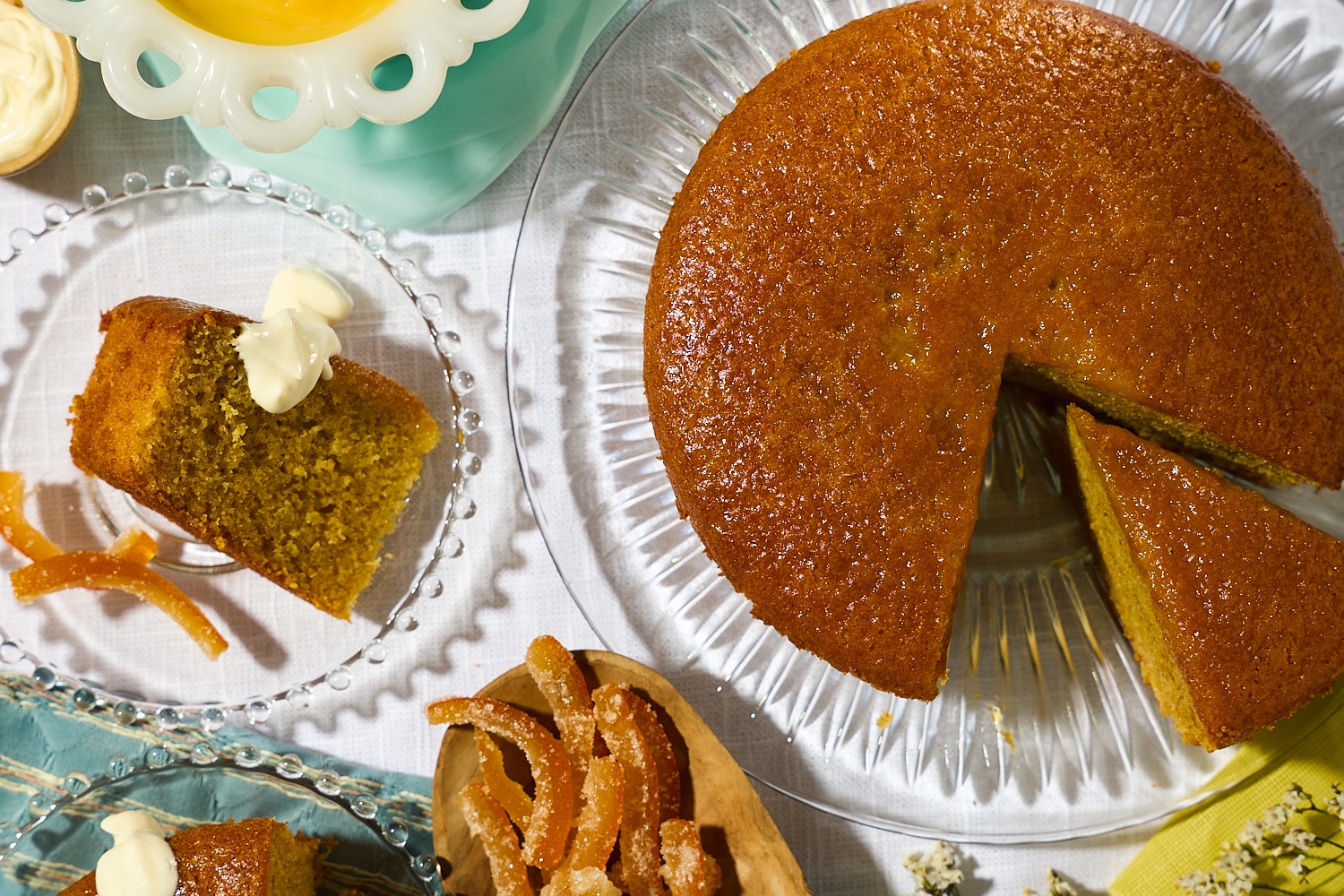 Sliced Cake on a table
