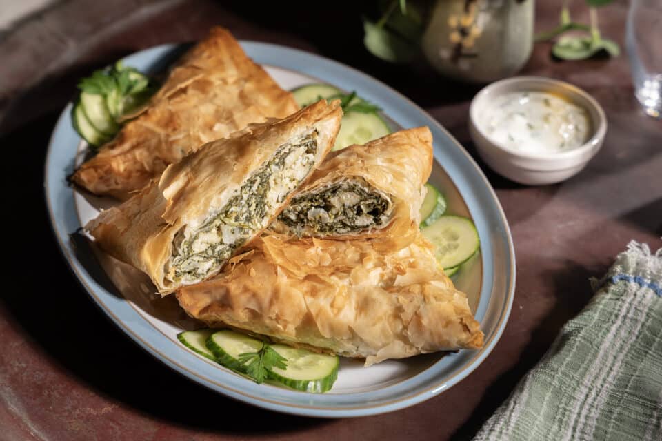 Spanakopita plate at Zupan's Markets